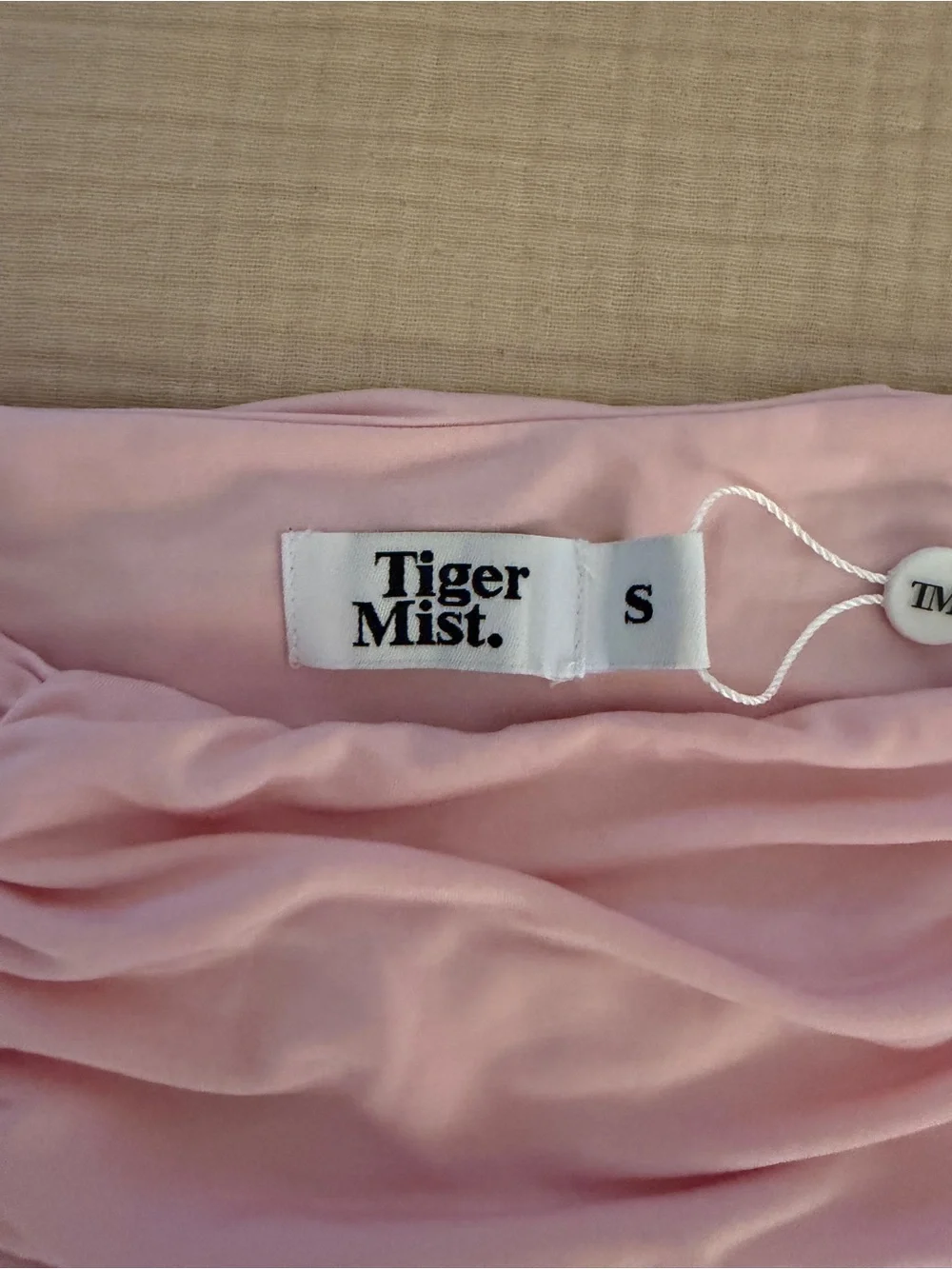 Tiger Mist Pink Layered Mini Skirt - Picture 2 of 2